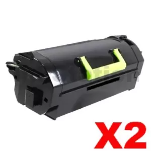 2 x Lexmark 58D6X0E Compatible MS823 / MS826 / MX721 / MX722 / MX826 Black Extra High Yield Toner Cartridge - 35,000 pages