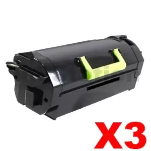 3 x Lexmark 58D6X0E Compatible MS823 / MS826 / MX721 / MX722 / MX826 Black Extra High Yield Toner Cartridge - 35,000 pages