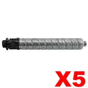 5 x Ricoh Aficio MP C2000 / C2500 / C3000 Compatible Black Toner Cartridge [888640] - 20,000 pages