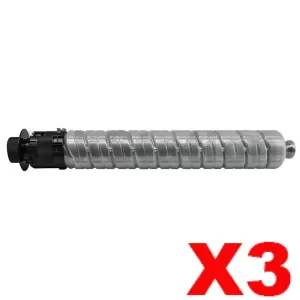 3 x Ricoh Aficio MP C2000 / C2500 / C3000 Compatible Black Toner Cartridge [888640] - 20,000 pages