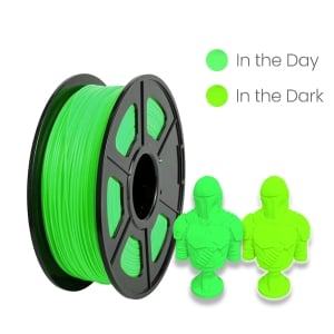 1 x Glow-In-Dark PLA 3D Filament 1.75mm Noctilucent Green - 1KG