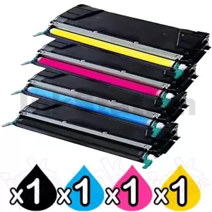4-Pack Lexmark X560 Compatible Toner Combo X560H2KG - X560H2YG [BK+C+M+Y]