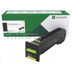 Lexmark 72K6XY0 Genuine CS820 Yellow Extra High Yield Return Program Toner Cartridge - 22,000 pages