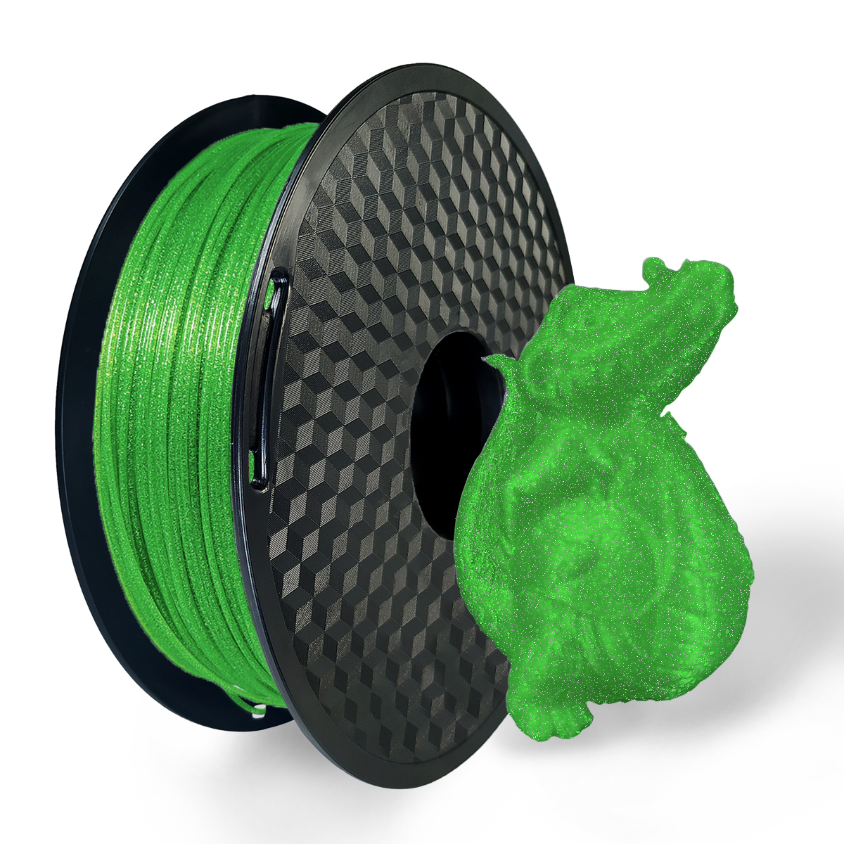 1 x Glitter PLA 3D Filament 1.75mm Shining Green - 1KG - InkStation