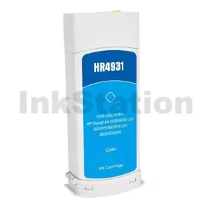 HP 81 Compatible Cyan 680ml Ink Cartridge C4931A