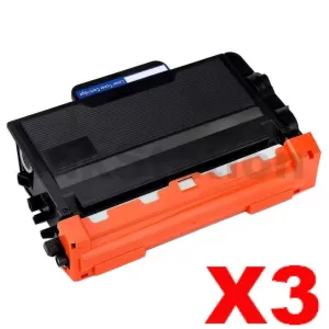3 x Compatible Brother TN-3470 Toner Super High Yield - 12,000 pages
