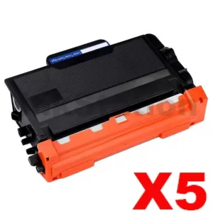 5 x Compatible Brother TN-3470 Toner Super High Yield - 12,000 pages