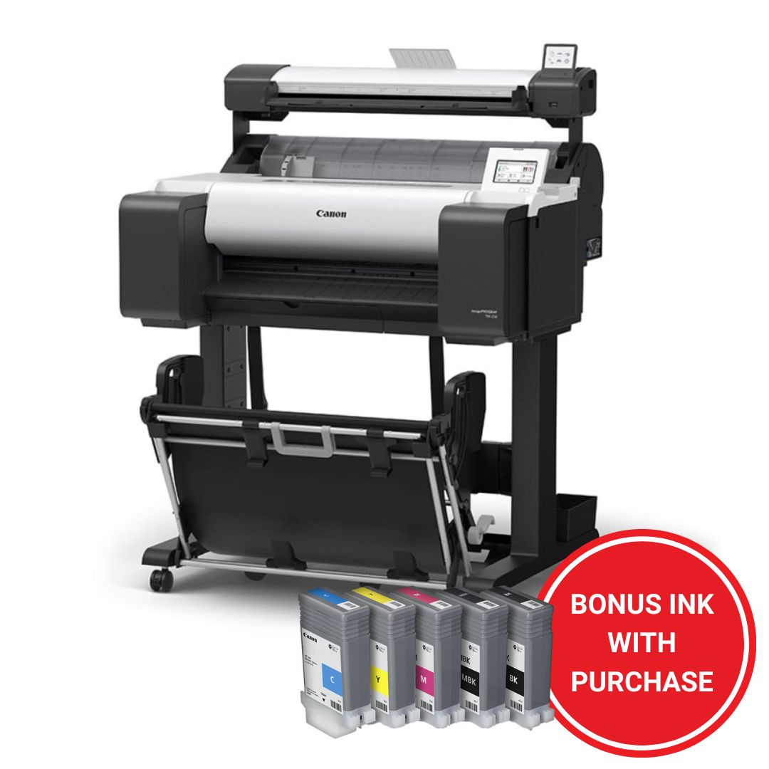 **BONUS INK** Canon imagePROGRAF TM-240 MFP Lm24 24' A1 Large Format ...