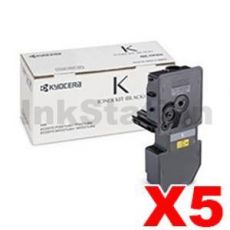 5 x Genuine Kyocera TK-5234K Black Toner Cartridge Ecosys M5521, P5021 - 2,600 pages
