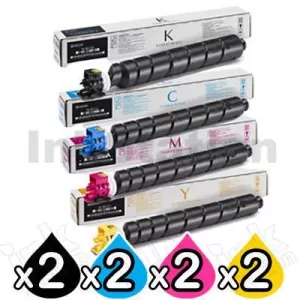 2 sets of 4 Pack Genuine Kyocera TK-8519 Toner Combo TASKalfa 5052CI, 6052CI [2BK,2C,2M,2Y]