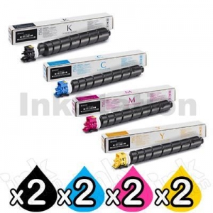 2 sets of 4 Pack Genuine Kyocera TK-8529 Toner Combo TASKalfa 4052CI [2BK,2C,2M,2Y]