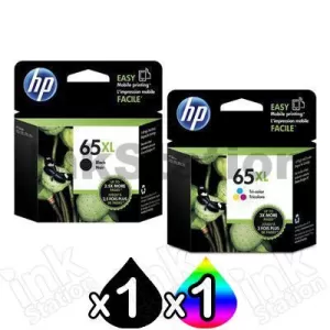 2 Pack HP 65XL Genuine High Yield Ink Combo N9K04AA + N9K03AA [1BK,1CL]
