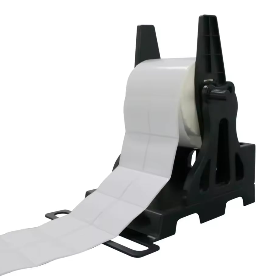 Manual Label Rewinder & External Label Holder for Large Label Rolls ...