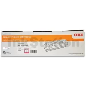 OKI C833N Genuine Magenta Toner Cartridge (46443106) - 10,000 pages