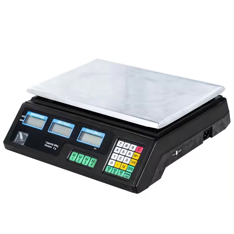 40KG Digital Electronic Weighing Scale for Commercial Use - Black ...