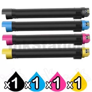4 Pack Fuji Xerox Docuprint C5005D Compatible Toner Cartridges (CT201664-CT201667)