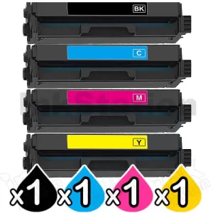 4 Pack Lexmark CX331 Compatible High Yield Toner Cartridge Combo (20N3HK0 - 20N3HY0) - BK 4,500 pages & CMY 4,500 pages