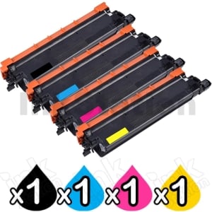 4 Pack Compatible Brother TN-259 Super High Yield Toner Cartridges Combo [1BK,1C,1M,1Y]