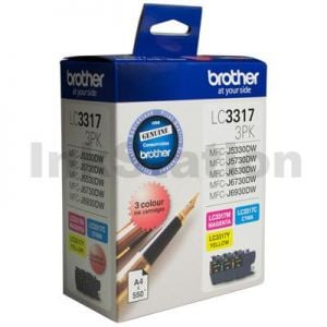 Genuine Brother LC-33173PK Colour Pack [C+M+Y] - 550 Pages each