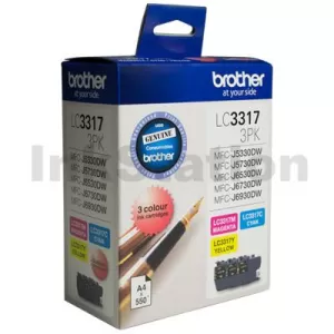 Genuine Brother LC-33173PK Colour Pack [C+M+Y] - 550 Pages each