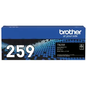 Genuine Brother TN-259 BK Black Super High Yield Toner Cartridge - 4,500 pages