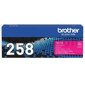 Genuine Brother TN-258M Magenta Toner Cartridge - 1,000 pages