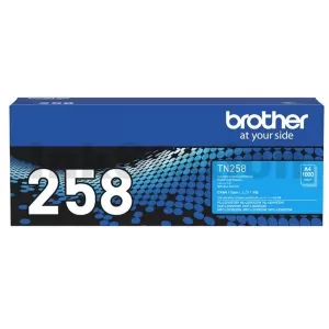 Genuine Brother TN-258C Cyan Toner Cartridge - 1,000 pages