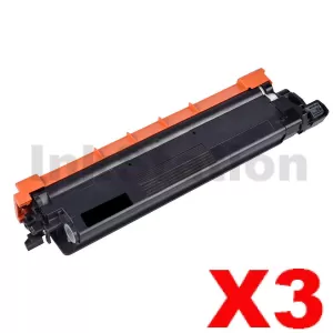 3 x Compatible Brother TN-259BK Black Super High Yield Toner Cartridge - 4,500 pages
