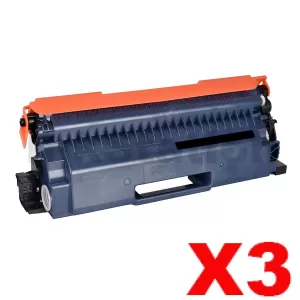 3 x Compatible Brother TN-851XLBK Black High Yield Toner Cartridge - 12,000 pages