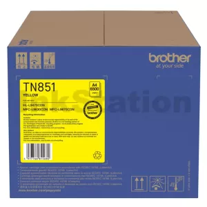 Genuine Brother TN-851Y Yellow Toner Cartridge - 6,500 pages