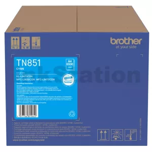 Genuine Brother TN-851C Cyan Toner Cartridge - 6,500 pages