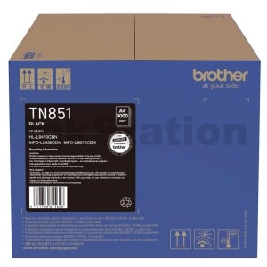 Genuine Brother TN-851BK Black Toner Cartridge - 9,000 pages