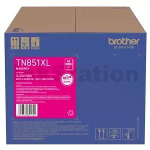 Genuine Brother TN-851XLM Magenta High Yield Toner Cartridge - 9,000 pages