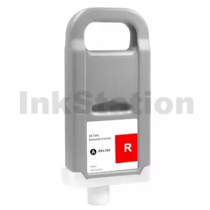 Compatible Canon PFI-701R Red Ink Cartridge - 700ML