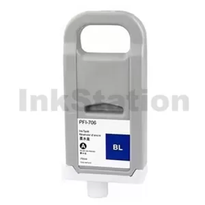 Compatible Canon PFI-706B Blue Ink Cartridge - 700ML