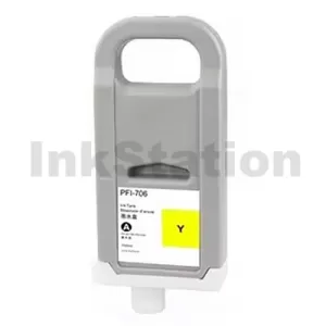 Compatible Canon PFI-706Y Yellow Ink Cartridge - 700ML