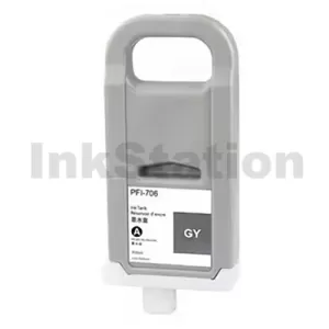 Compatible Canon PFI-706GY Grey Ink Cartridge - 700ML