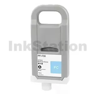 Compatible Canon PFI-706PC Photo Cyan Ink Cartridge - 700ML