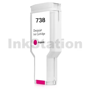 HP 738 Compatible Magenta 300ML DesignJet Ink Cartridge 676M7A