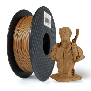 1 x PLA 3D Filament 1.75mm Yellow Pearwood - 1KG