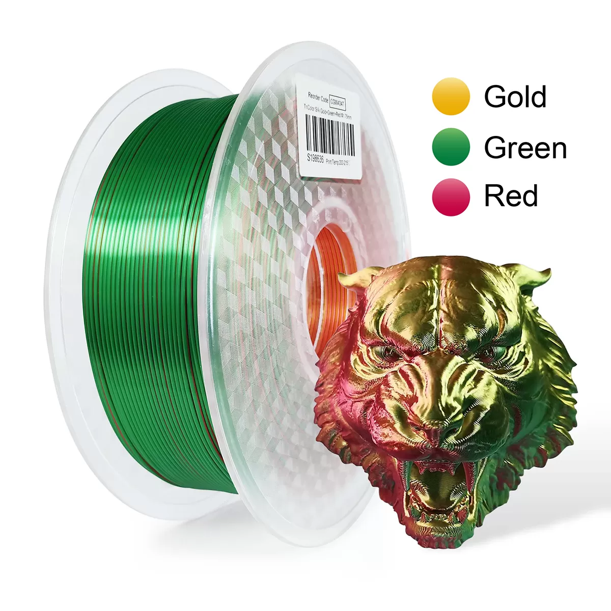 Gold & Green & Red