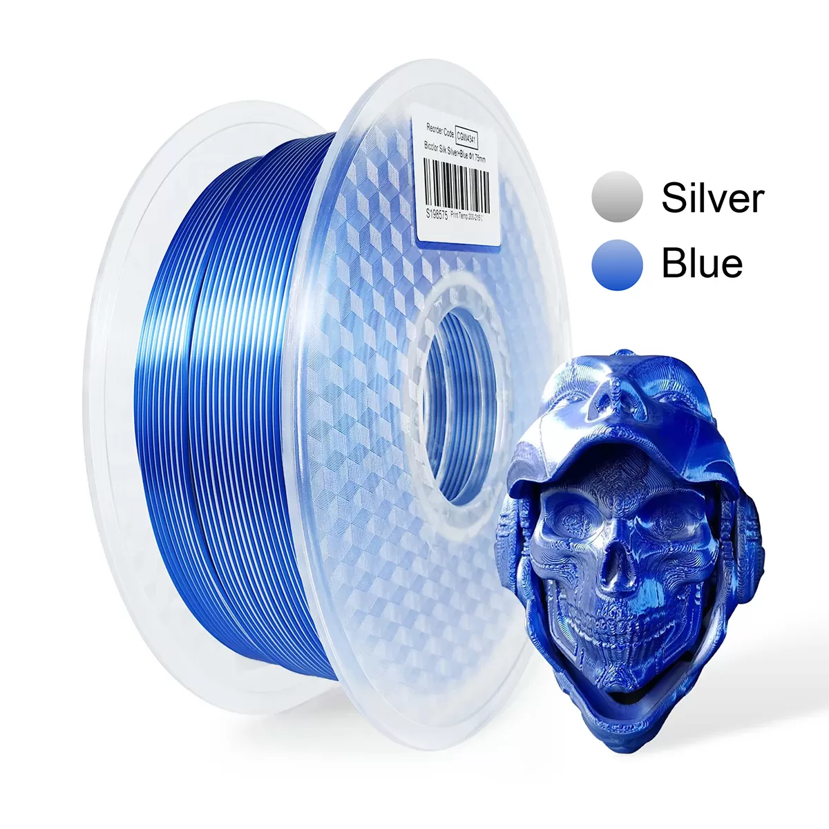 Silver & Blue