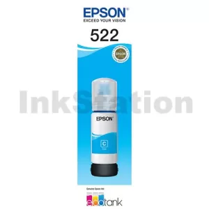 Genuine Epson T522 EcoTank Cyan Ink Bottle [C13T00M292]