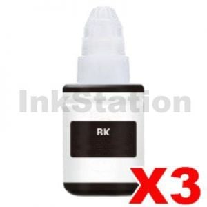 3 x Compatible Canon GI690BK Black Ink Bottle