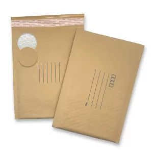100PCS Polycell Bubble Mailer 240mm x 345mm Self-Sealing Kraft Paper Lightweight Padded Envelope Mail Tuff
