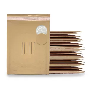50PCS Polycell Bubble Mailer 360mm x 485mm Self-Sealing Kraft Paper Lightweight Padded Envelope Mail Tuff