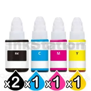 5-Pack Compatible Canon GI690 Ink Bottles [2BK+1C+1M+1Y]