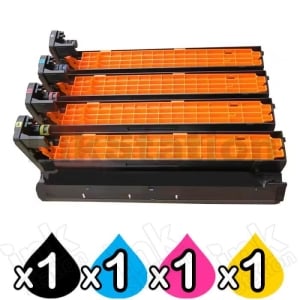 4 Pack OKI Compatible C810, C810N, C830, C830N, MC860 Drum Units (Based on Continuous Print)/(44064033-44064036)