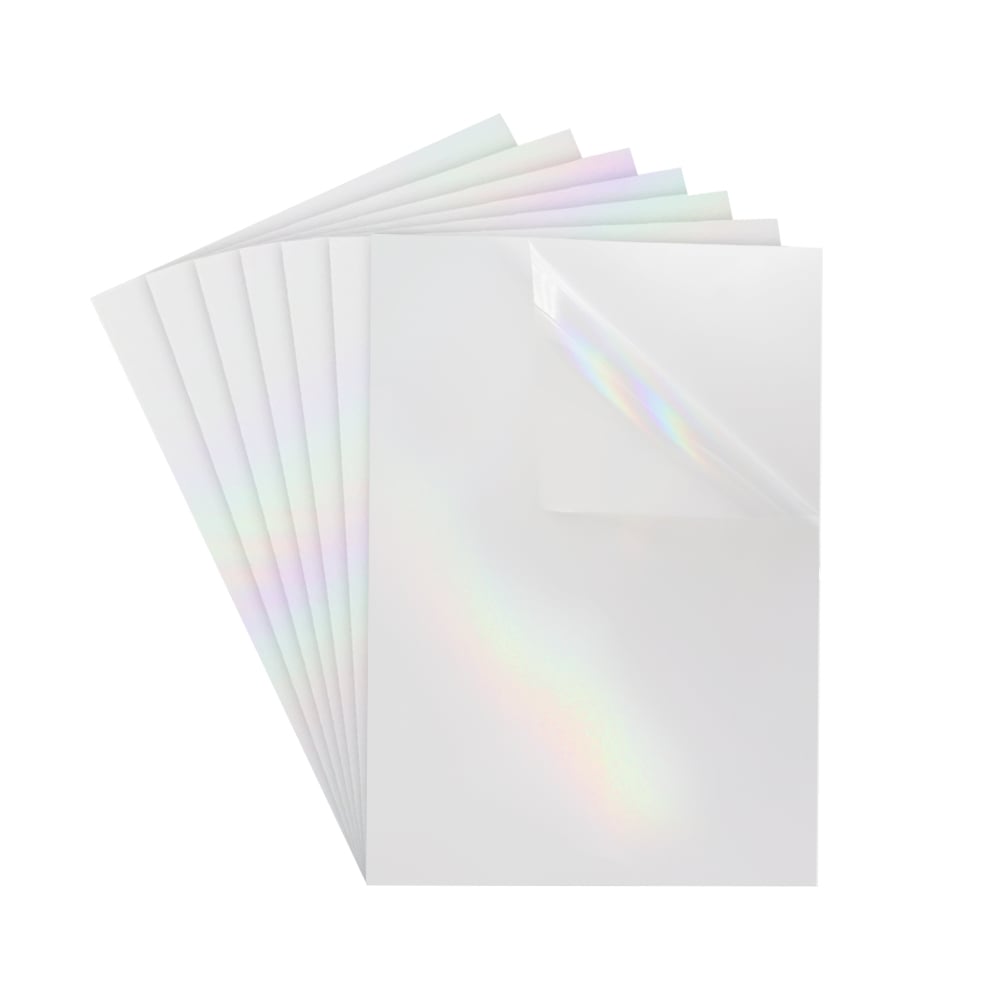 Transparent Holographic Printable Vinyl Sticker Paper A4 20 sheets