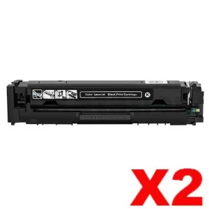 2 x HP 206X W2110X Compatible Black High Yield Toner Cartridge - 3,150 pages